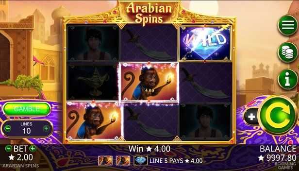 Play Arabian Spins by Booming Games