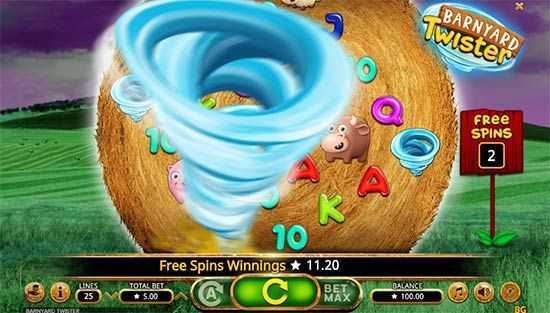 Play Barnyard Twister by Booming Games