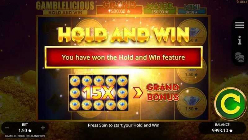 Play Gamblelicious Hold and Win by Booming Games