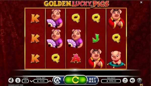 Play Golden Lucky Pigs by Booming Games