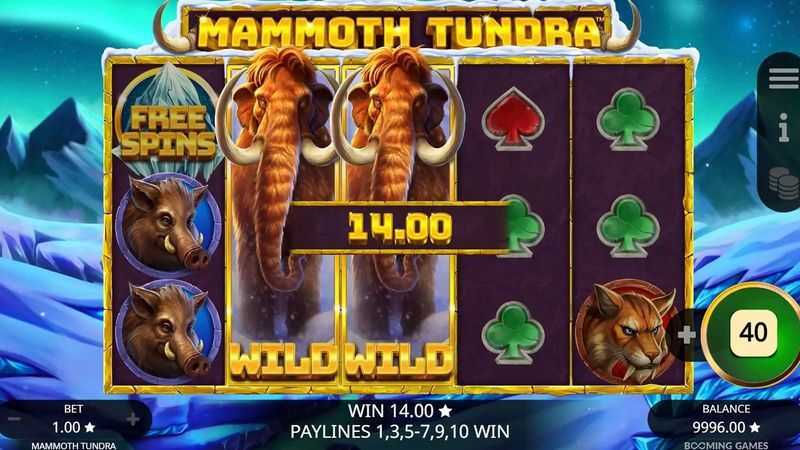 Play Mammoth Tundra by Booming Games