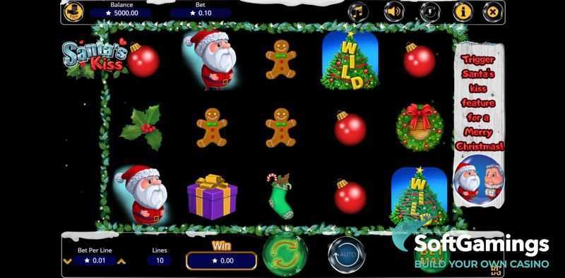 Play Santa's Kiss by Booming Games