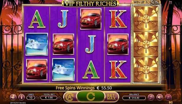 Play VIP Filthy Riches by Booming Games