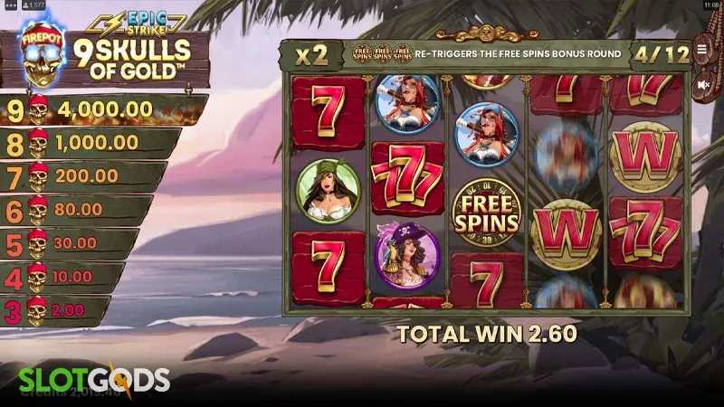 Play 9 Skulls of Gold by Buck Stakes Entertainment