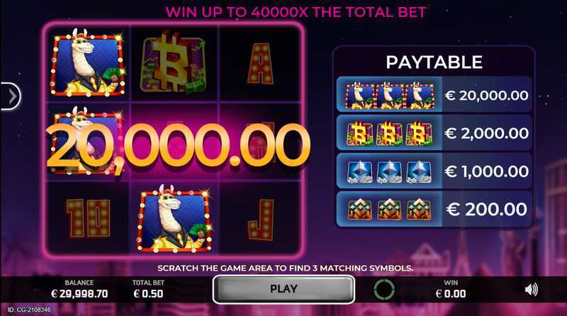 Play Billion Llama Scratchcard by Caleta Gaming