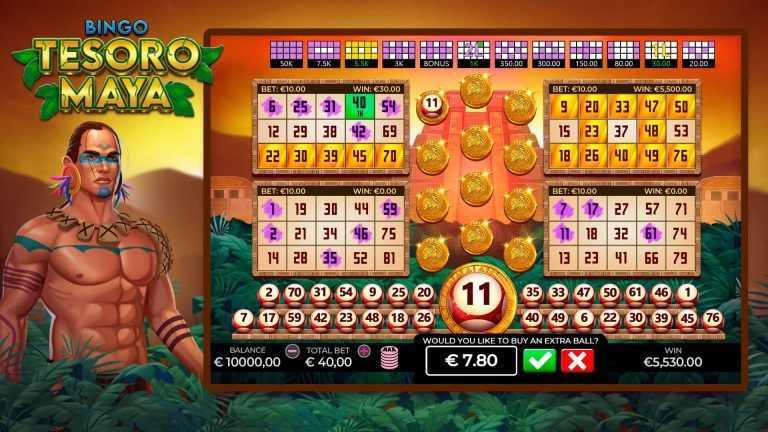 Slot Bingo Tesoro Maya