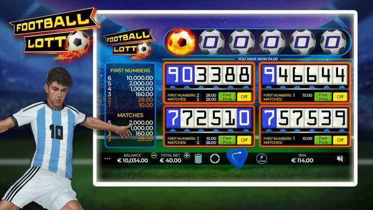 Play Football Lotto by Caleta Gaming