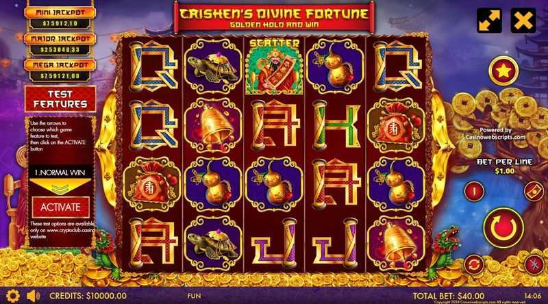 Play Caishen's Divine Fortune by Casino Web Scripts