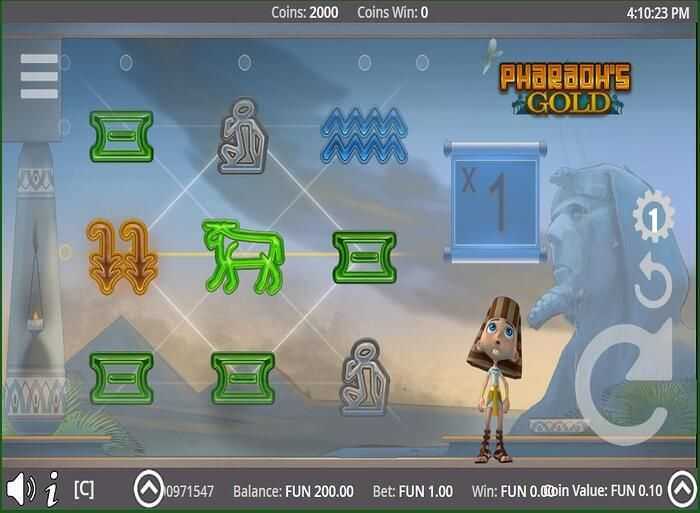 Play Pharaohs Gold by Concept Gaming