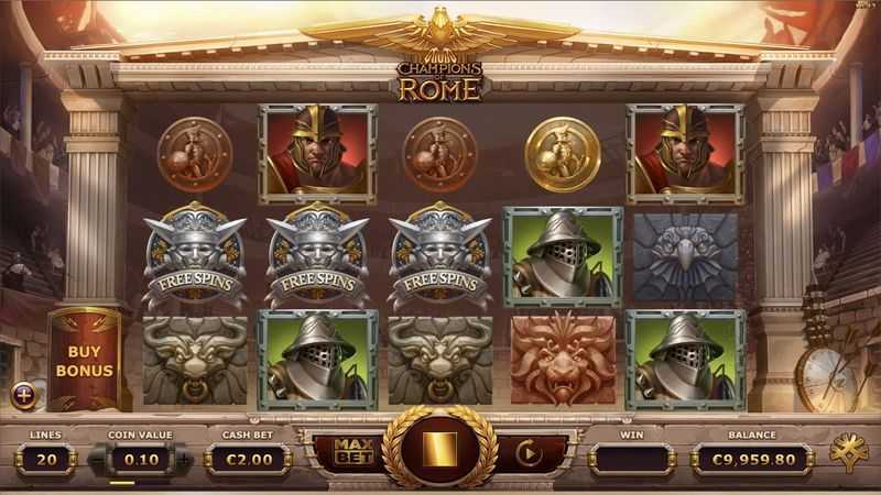 Play Reels of Rome by Concept Gaming