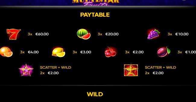 Play Multistar Fruits by Endorphina