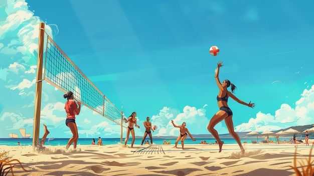 Play Beach Volleyball by Esball