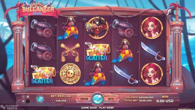 Play Buccaneer Deluxe by Eurasian Gaming