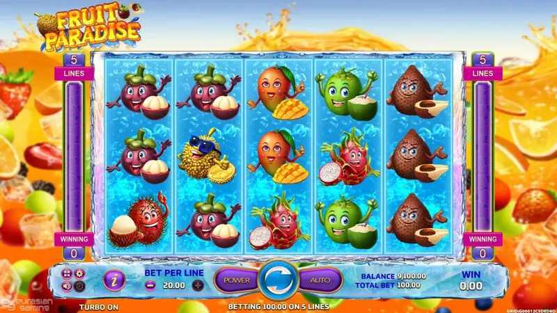 Play Fruit Paradise by Eurasian Gaming