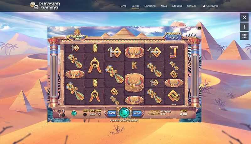 Play Pharaoh's Tomb by Eurasian Gaming