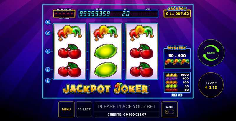 Play Jackpot Joker by Eurocoin Interactive