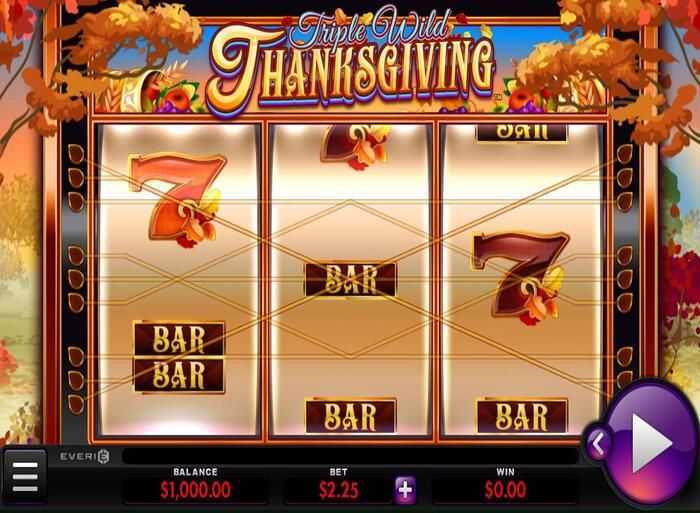 Play Triple Wild Thanksgiving by Everi