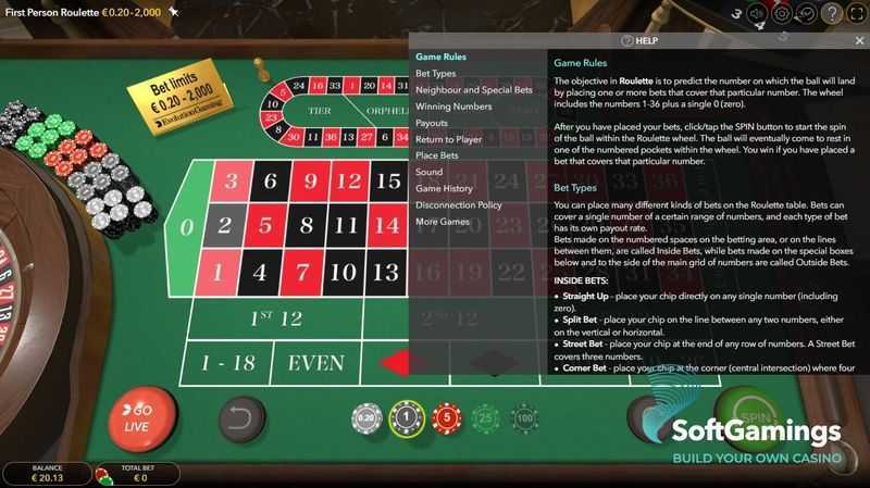 Play First Person American Roulette by Evolution Gaming