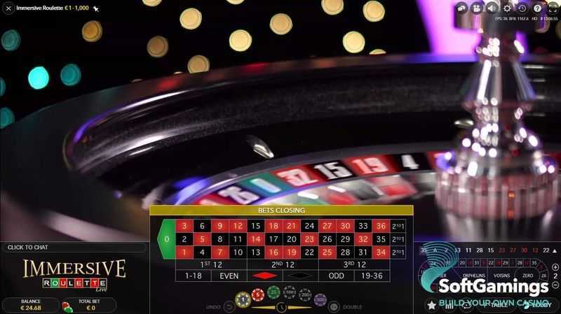 Play Immersive Roulette by Evolution Gaming