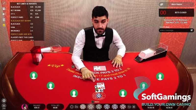 Play Blackjack 1 Live Casino by Extreme Live Gaming
