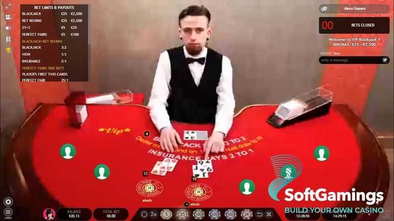 Play Blackjack 3 Live Casino by Extreme Live Gaming