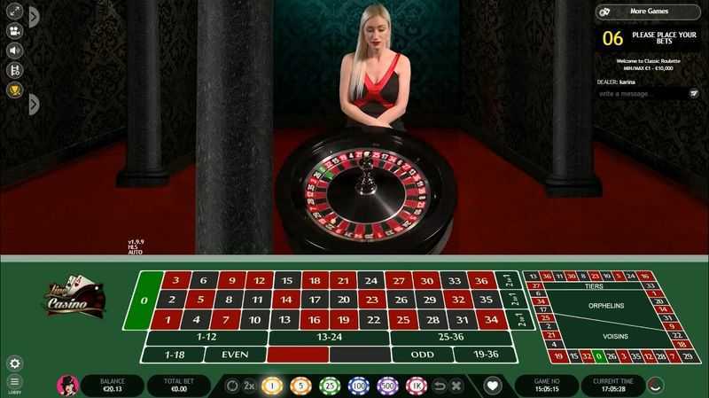 Play Classic Roulette Live Casino by Extreme Live Gaming