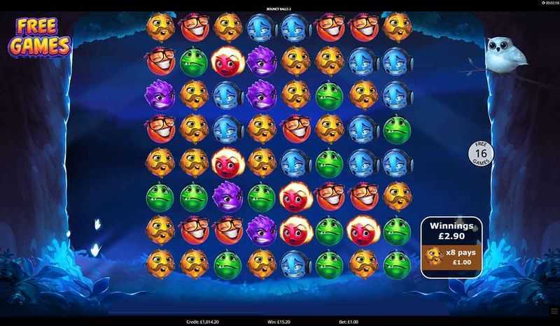 Play Bouncy Balls Sky Bingo by Eyecon