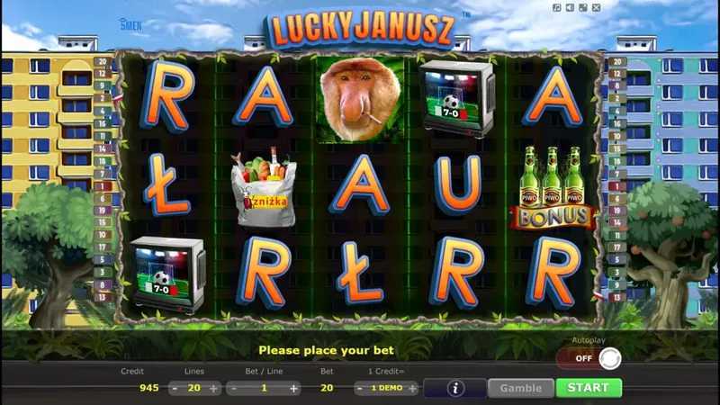 Play Lucky Janusz by Five Men Games