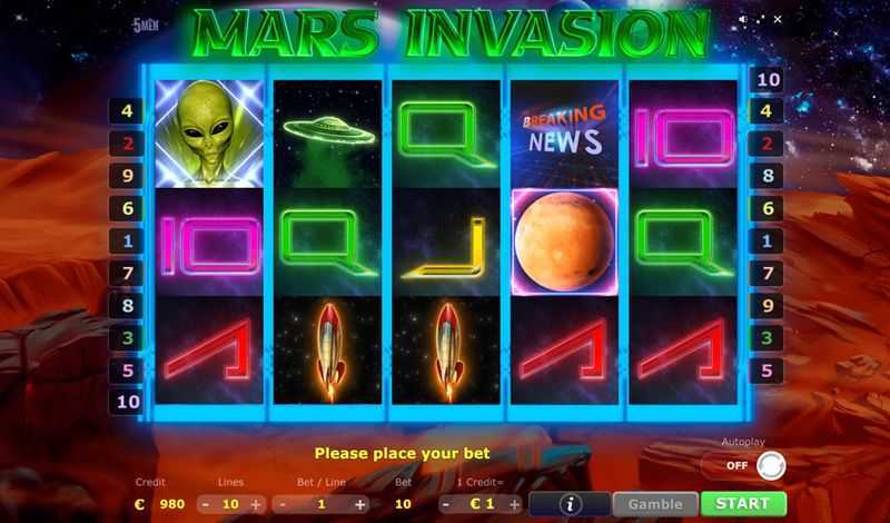 Play Mars Invasion by Five Men Games