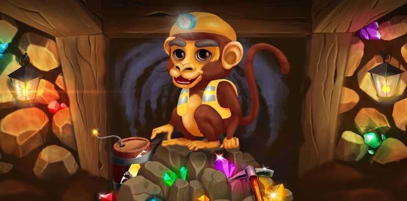 Play Monkey Mines by Five Men Games