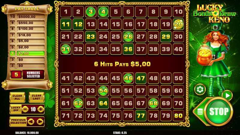 Play Keno Draw by Flipluck