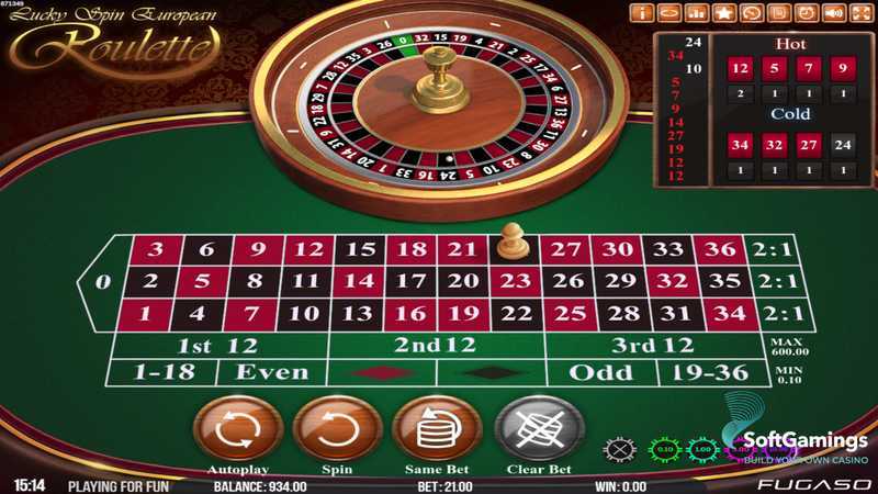 Play Lucky Spin European Roulette by Fugaso