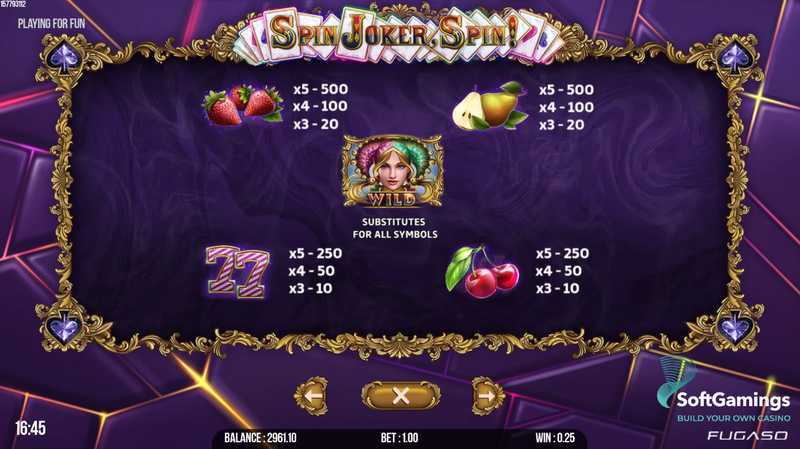 Slot Spin Joker, Spin