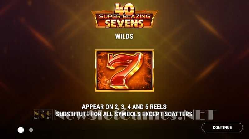 Play 40 Super Blazing Sevens by Gameart