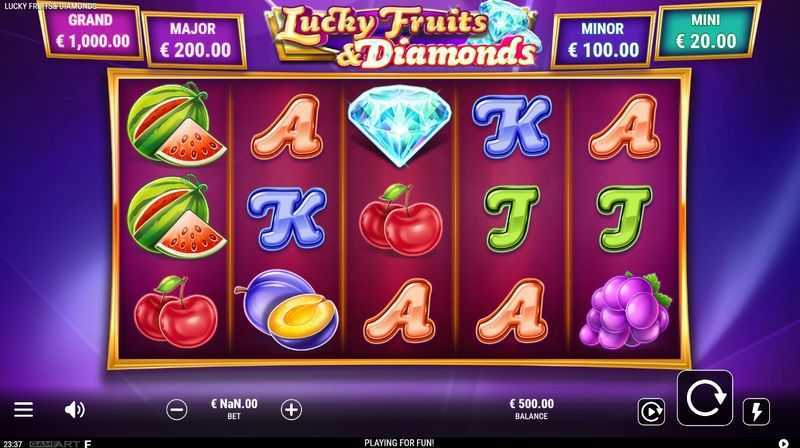 Play Lucky Fruits and Diamonds by Gameart