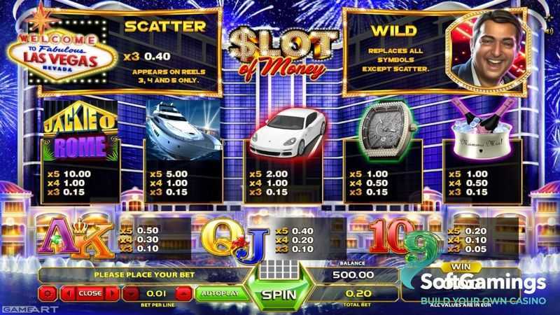 Play Slot Of Money by Gameart