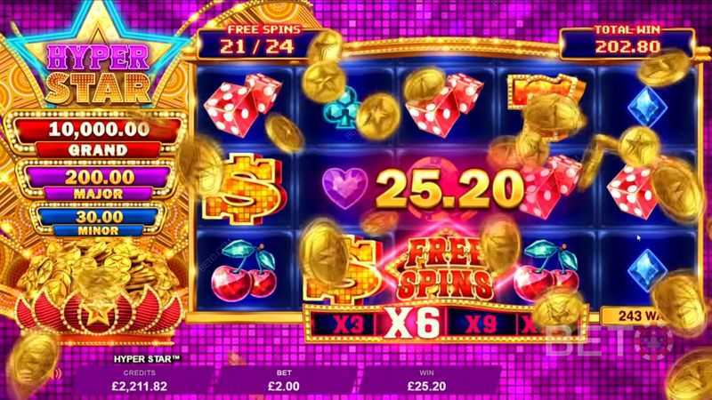Play Casino Rewards Hyper Star by Gameburger Studios