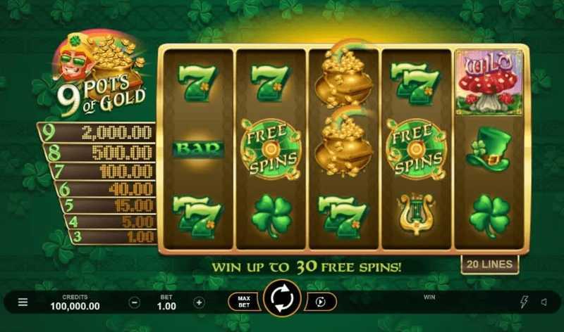 Play 9 Pots of Gold Roulette by Games Global