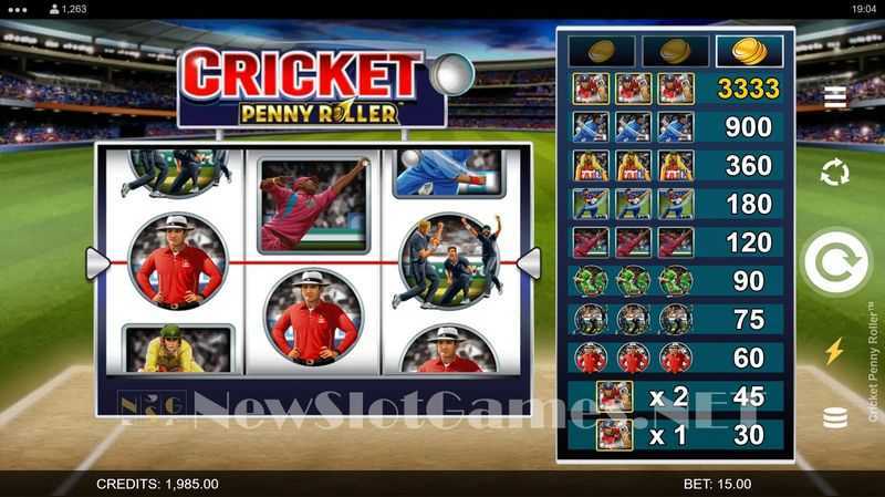 Slot Cricket Penny Roller