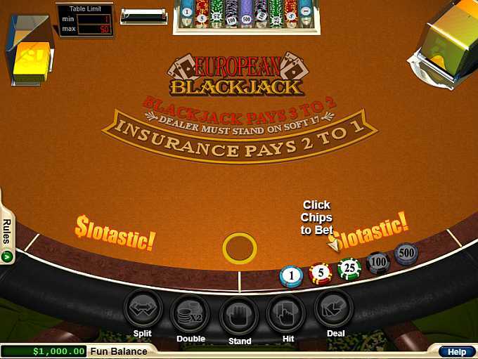 Play High Limit European Blackjack by Games Global