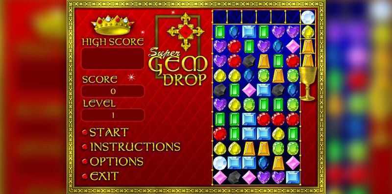 Play Gem Drop Deluxe by Games Inc