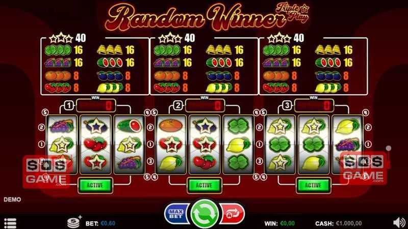 Play Random Winner Triple Play Slot by Games Inc