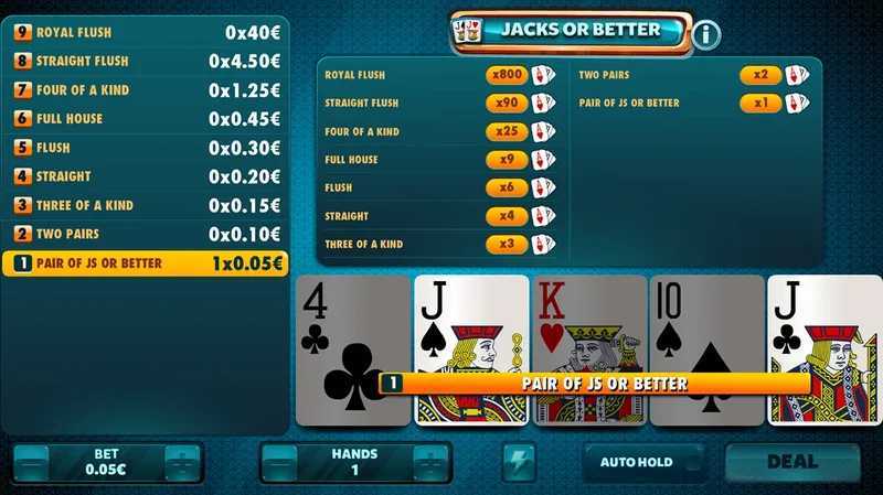 Play 25-Line Jacks Or Better by Gamesos