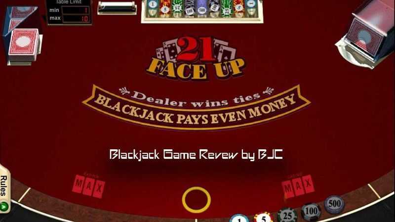 Play Face Up 21 Blackjack by Gamesos