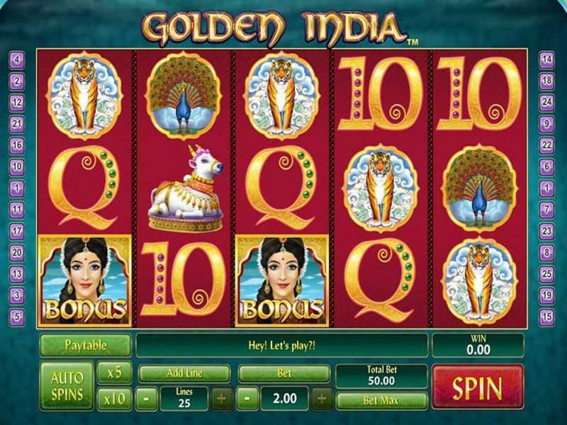 Play Golden India Slots by Gamesos