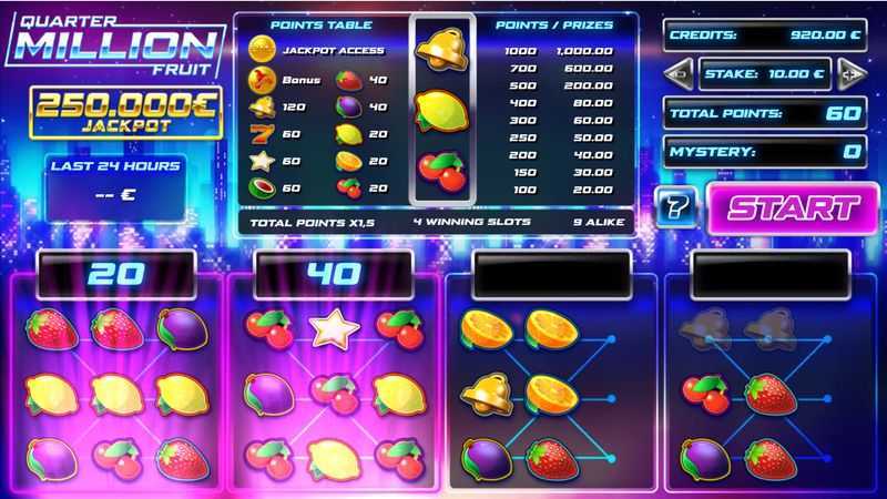 Play Quarter Million Fruit by Gaming1