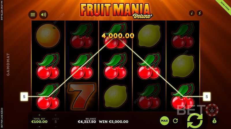 Play Fruit Mania Deluxe by Gamomat