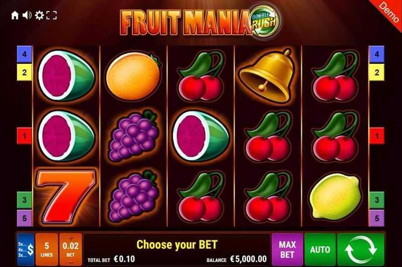 Play Fruit Mania Double Rush by Gamomat