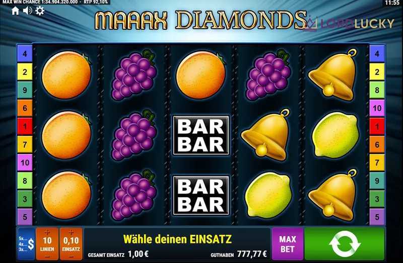 Play Maaax Diamonds GDN by Gamomat