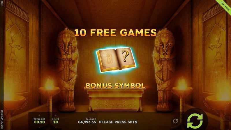 Play Ramses Book Deluxe by Gamomat